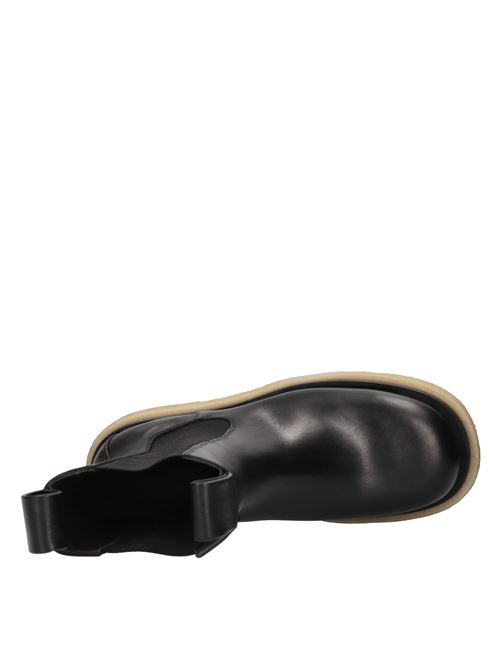Leather and fabric ankle boots BOTTEGA VENETA | 668370 VBS50 1000NERO